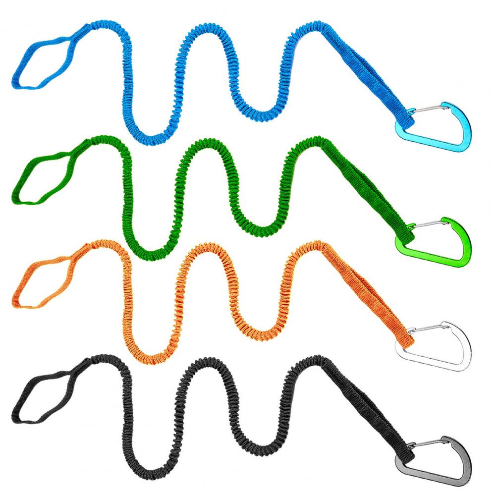 Fishing Kayak Paddle Leash - カヤック、パドルラッシュ、ボート、釣り、バンジーストラップ、クラフト、ラフティング用の弾性ストラップロープ、100cm