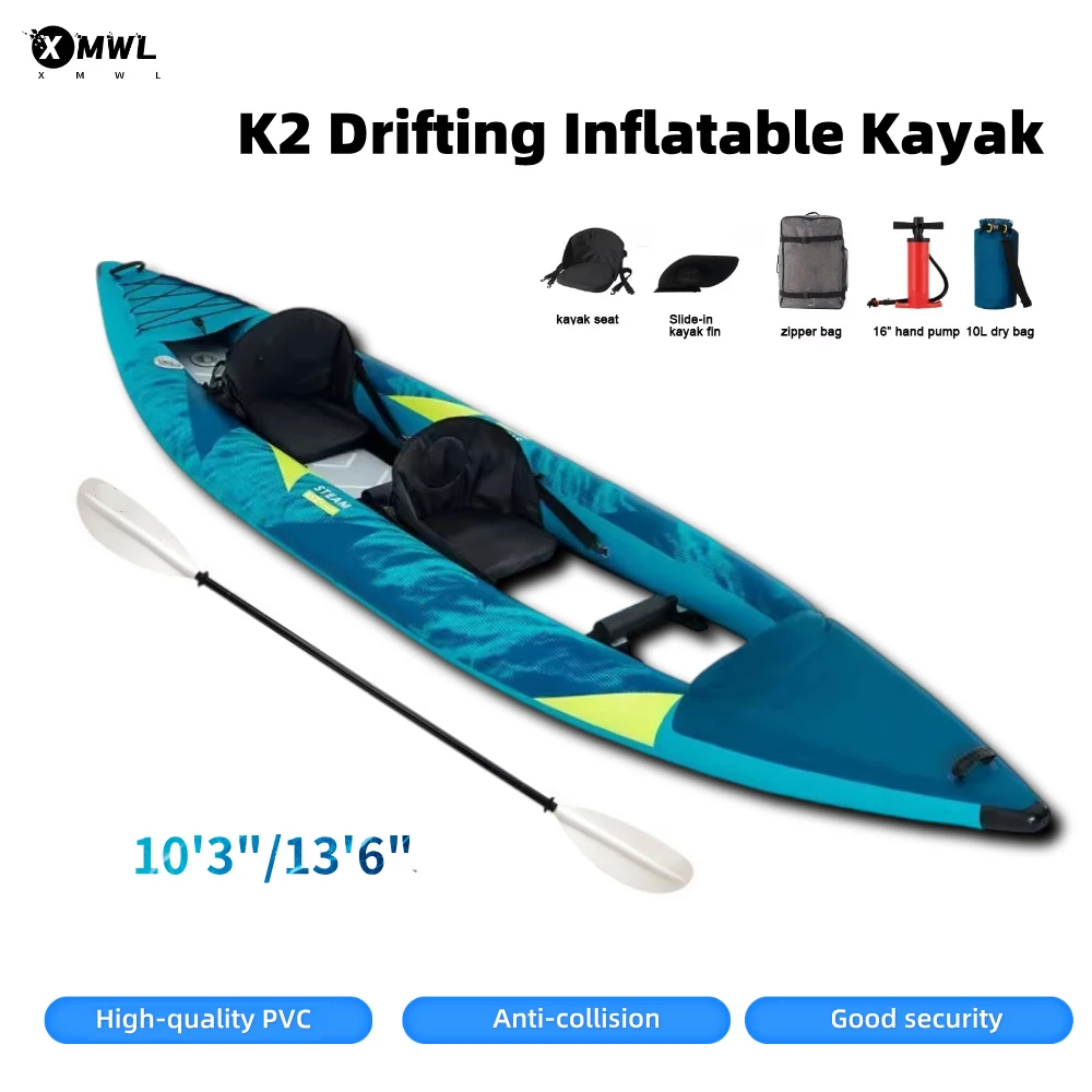 Fishing Kayak Seat - カヌーカヤック インフレータブルボート 1～2人乗り 840D 10'3