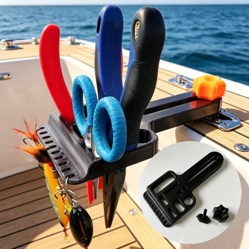 Fishing Kayak Crate - カヤックTスロット釣り道具収納ボックス、頑丈な釣り道具整理収納ケース、ルアーボート、インフレータブルボートに最適