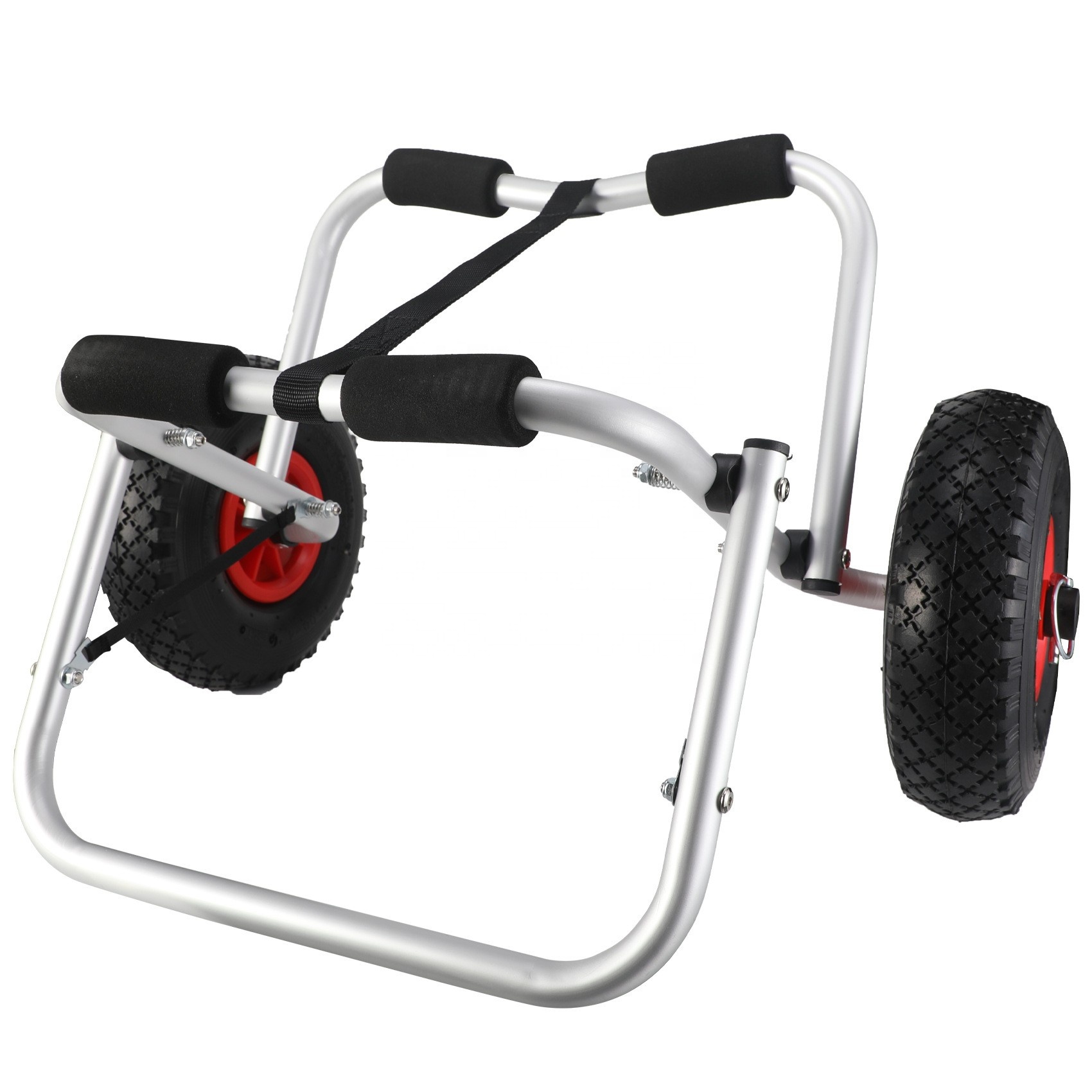 Fishing Kayak Cart - アルミ製折りたたみ式カヤックカート ポータブル調整可能カヌー釣りカヤックトロリー