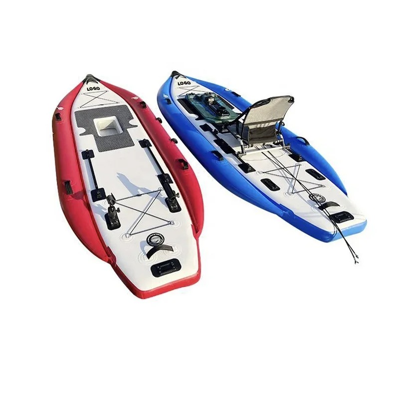Fishing Kayak Pedal Drive - 340×115×15cm LLDPE+PVC製 フットペダル駆動 カヌーボート シングルフィッシング インフレータブルペダルカヤック