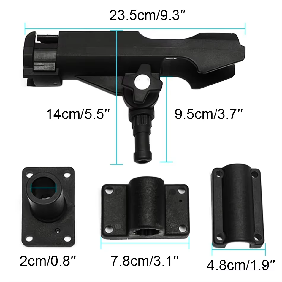 ユニバーサル釣り竿ホルダー 360度調整可能 °   釣り竿 - Fishing Kayak Rod Holder のレビューと価格