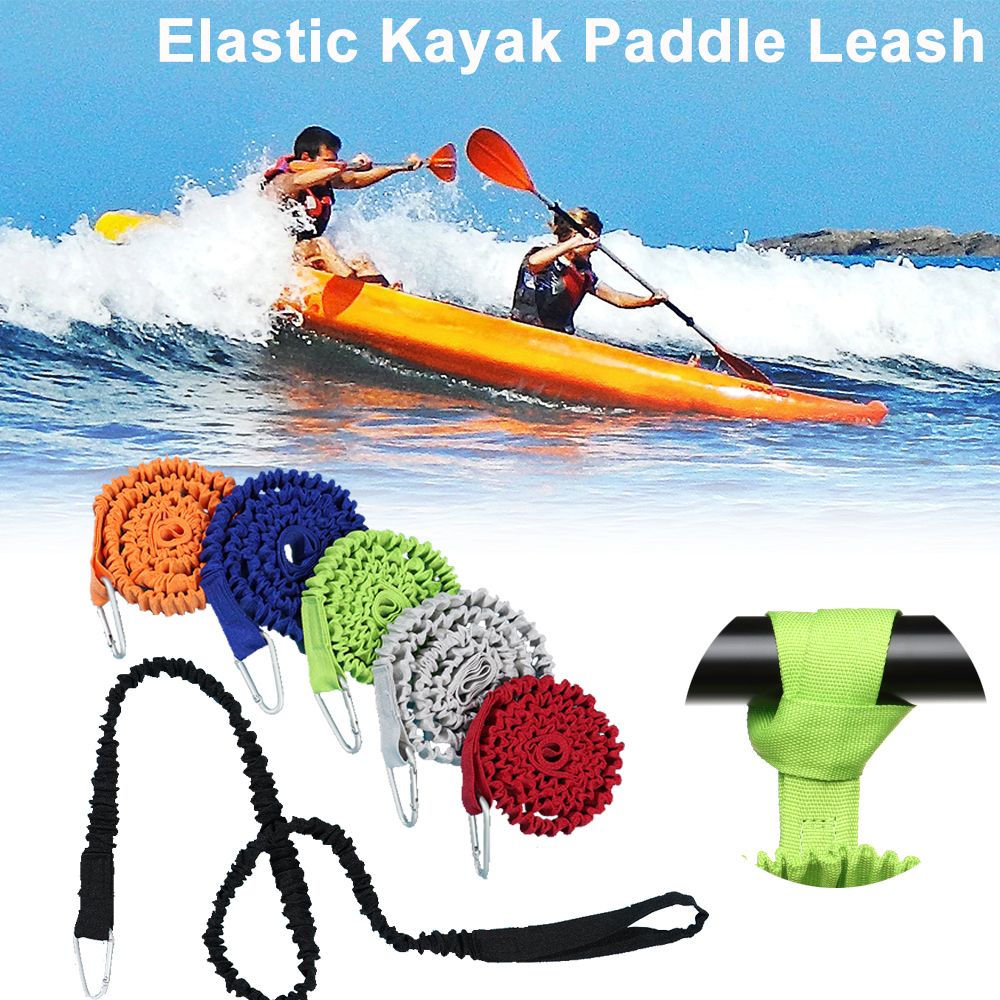 調節可能な安全ウォータースポーツ釣り竿ホルダーパドルリーシュ - Fishing Kayak Paddle Leash のレビューと価格