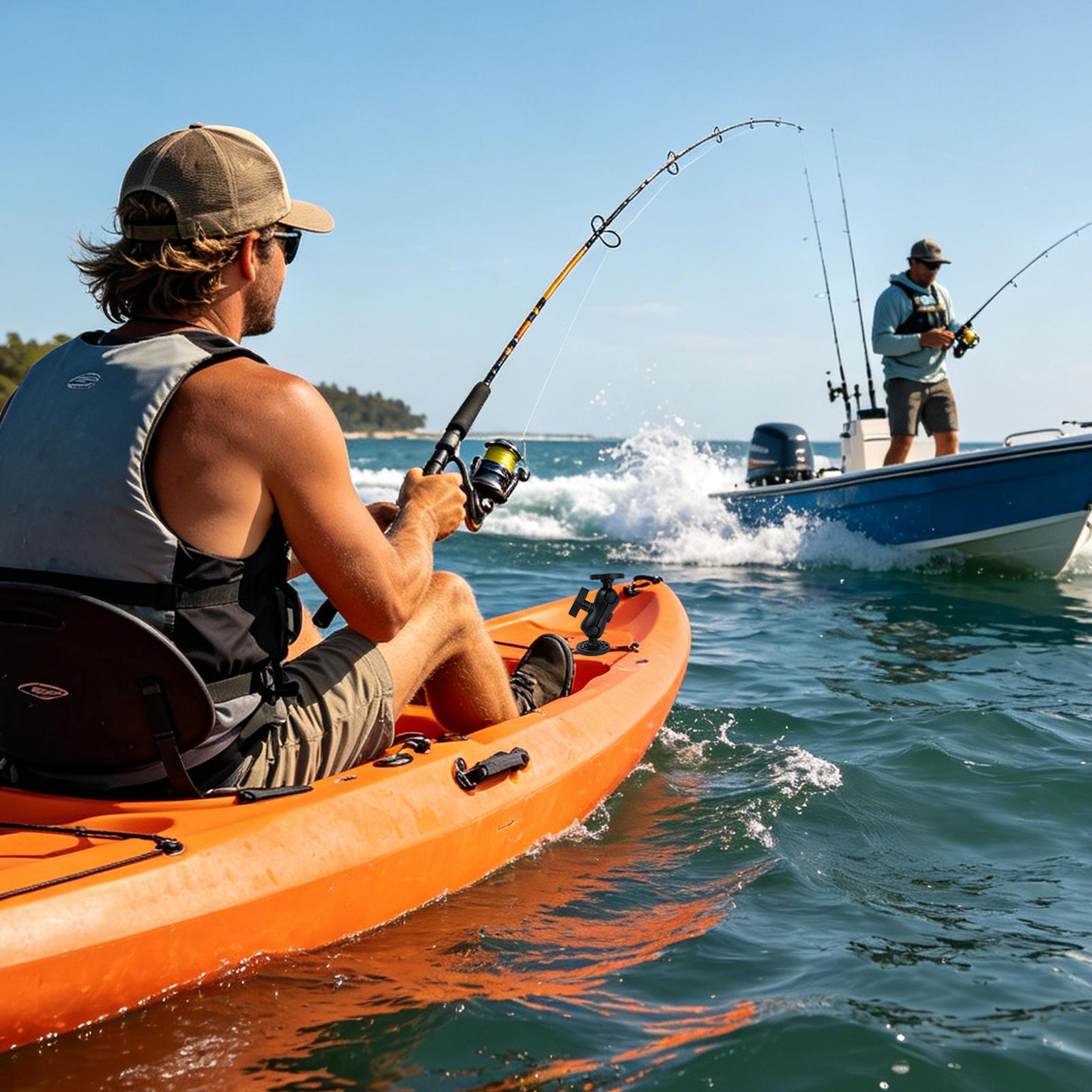 カヤック魚群探知機マウント 360度調整可能 カヤックトラン - Fishing Kayak Fish Finder Mount のレビューと価格