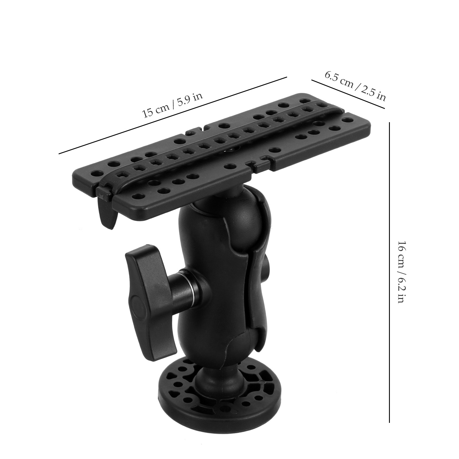 プレミアム魚群探知機マウントブラケット カヤックボートカヌー - Fishing Kayak Fish Finder Mount のレビューと価格