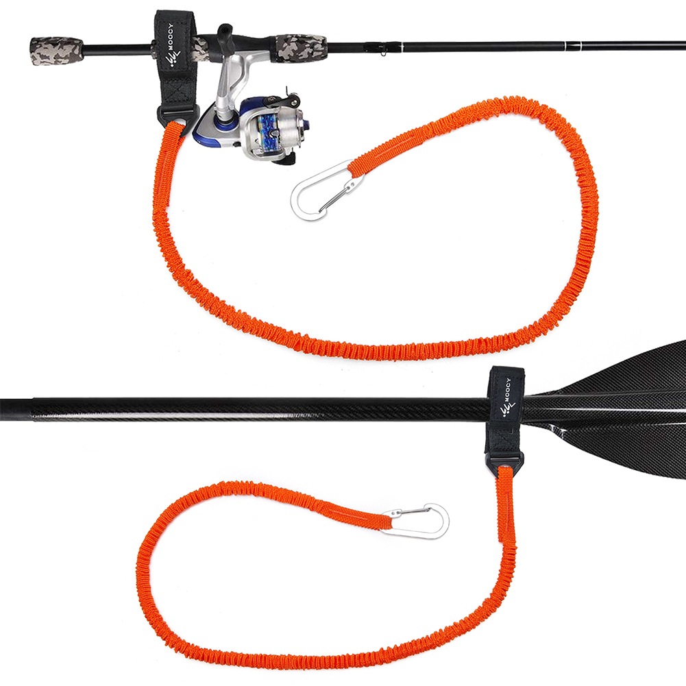 4 個のカヤックロッドリーシュ伸縮性カヤックパドルストラップ - Fishing Kayak Paddle Leash のレビューと価格