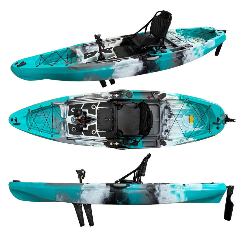 2ピースモジュラーペダルドライブフィッシングカヤック防水トッ - Fishing Kayak Pedal Drive のレビューと価格