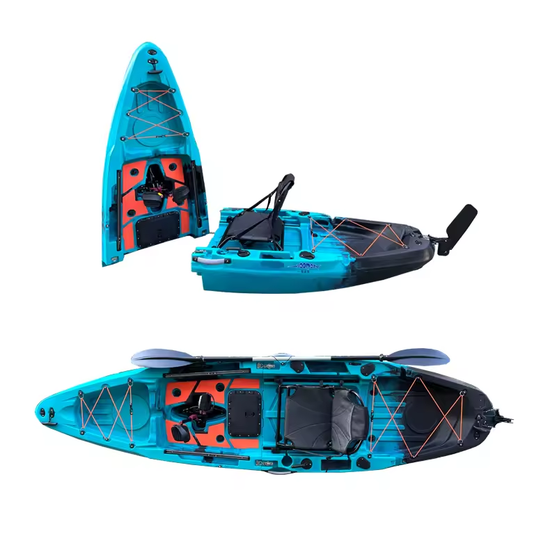 2ピースモジュラーペダルドライブフィッシングカヤック防水トッ - Fishing Kayak Pedal Drive のレビューと価格