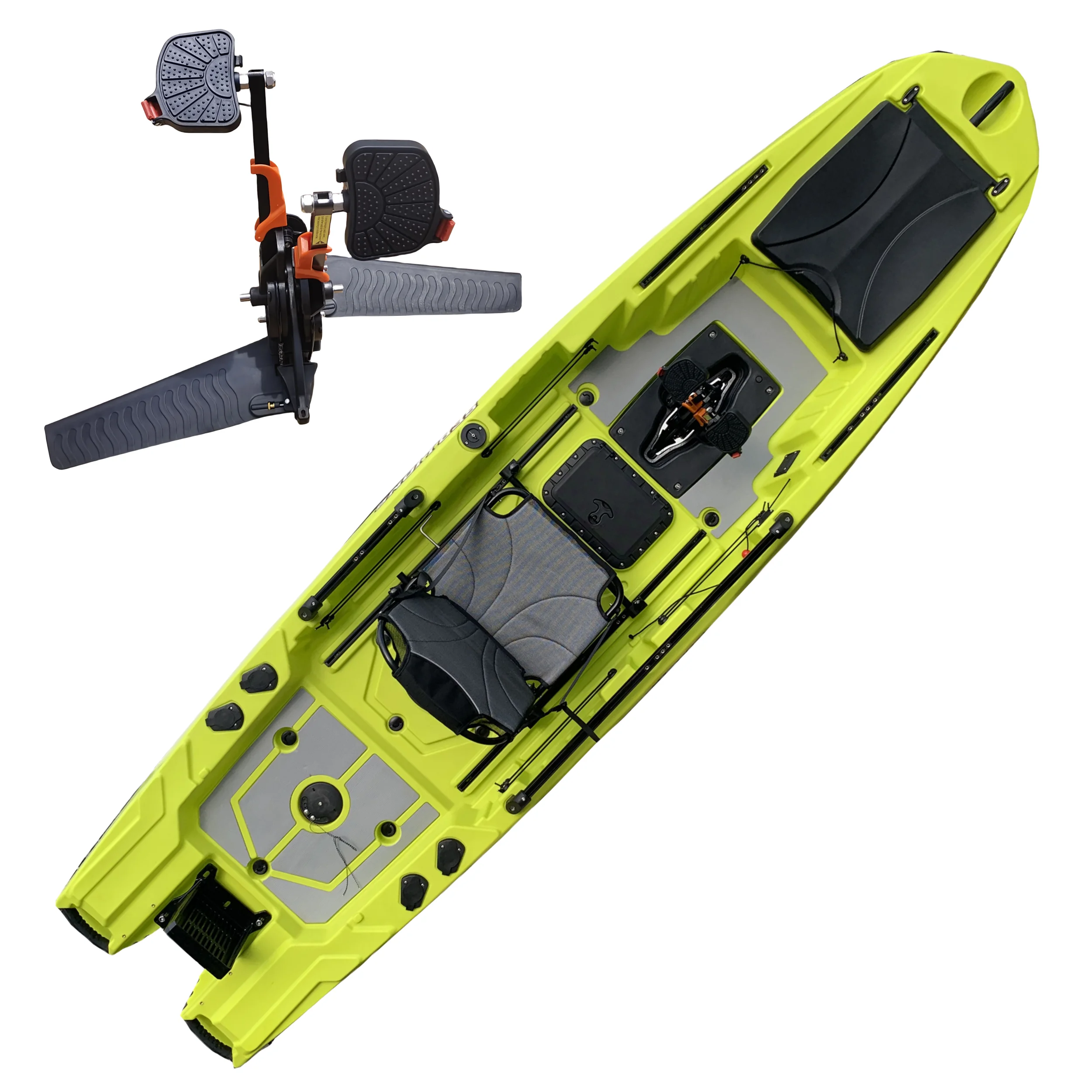 プラスチック製のシングルフィッシングペダル,プロのカヤック, - Fishing Kayak Seat のレビューと価格