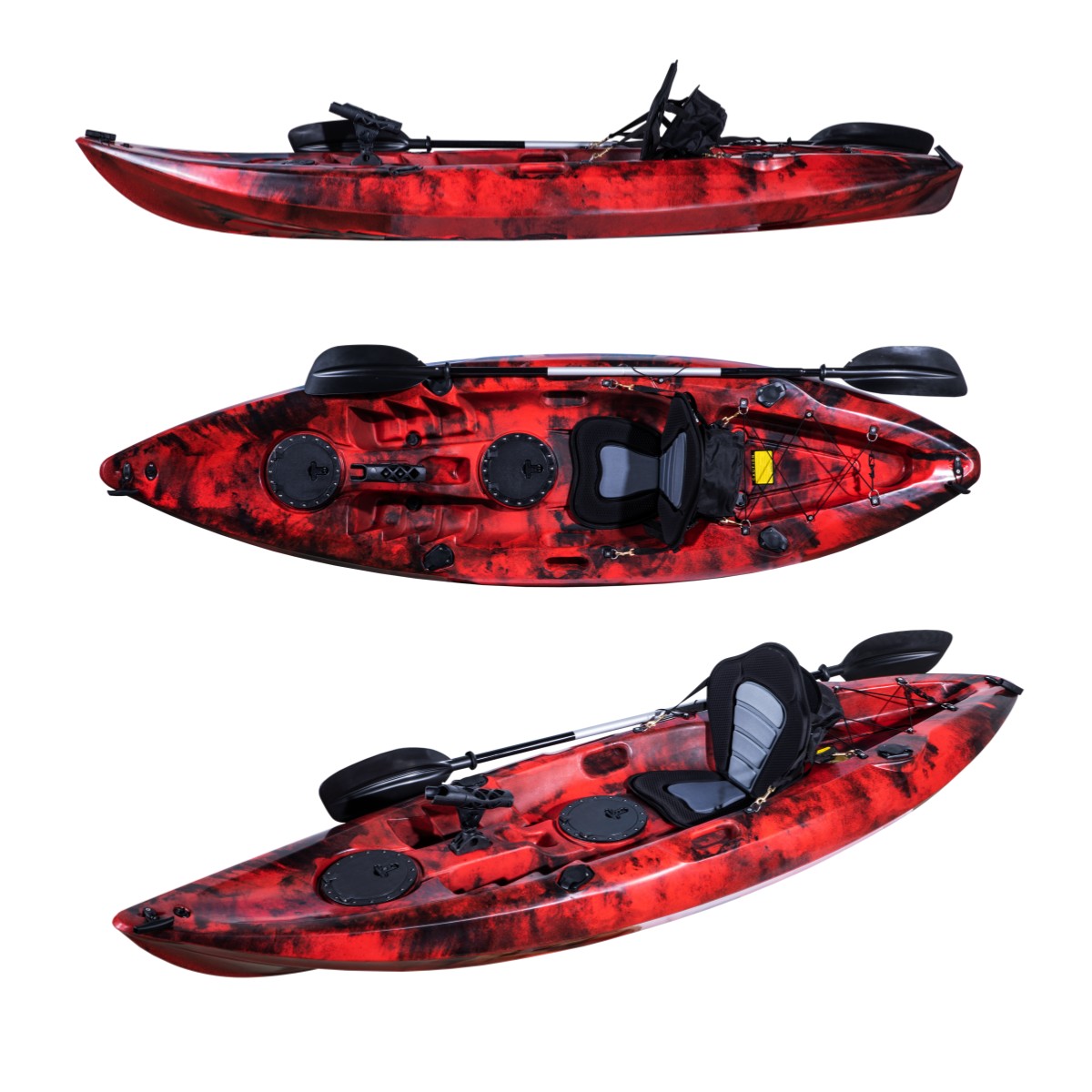 プロのプラスチック製カヤック,1人釣り,中国製,3年間の保証 - Fishing Kayak Sit On Top のレビューと価格