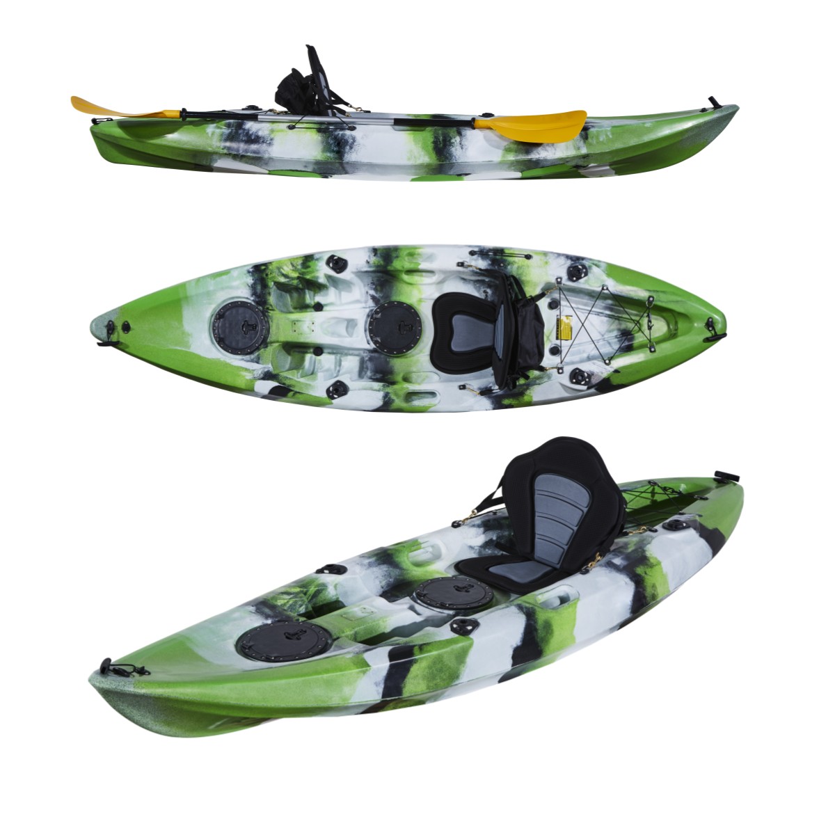 プロのプラスチック製カヤック,1人釣り,中国製,3年間の保証 - Fishing Kayak Sit On Top のレビューと価格