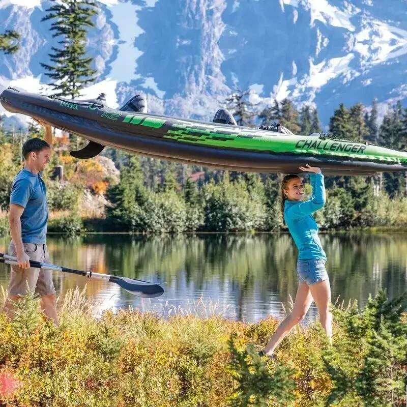 1/2人乗りカヤックインフレータブルディンギーラフティングダ - Fishing Kayak Seat のレビューと価格