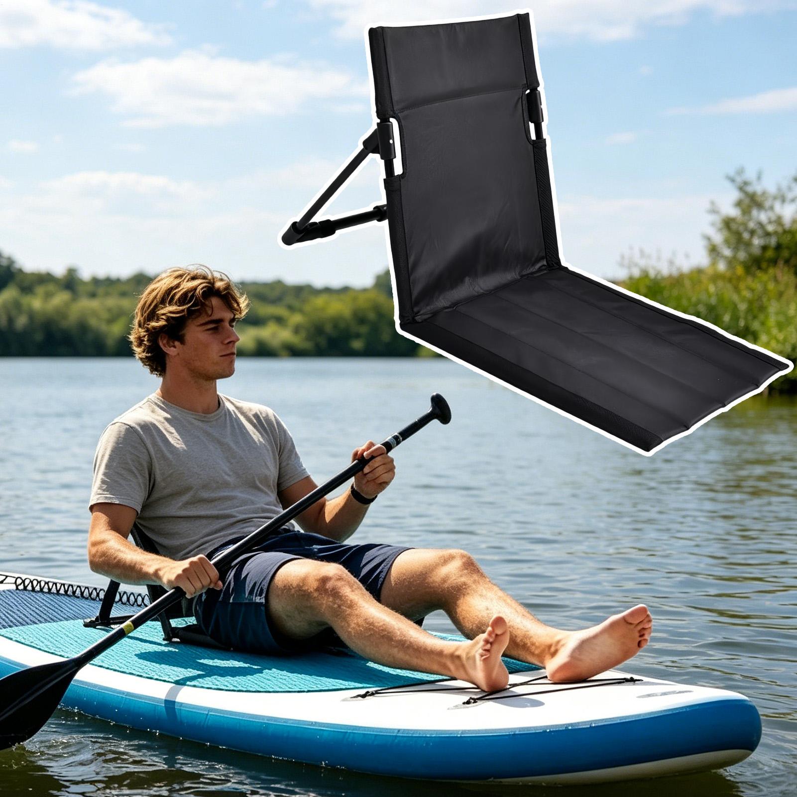 カヤックシートポータブル調節可能な椅子スタンドアップパドルボ - Fishing Kayak Seat のレビューと価格