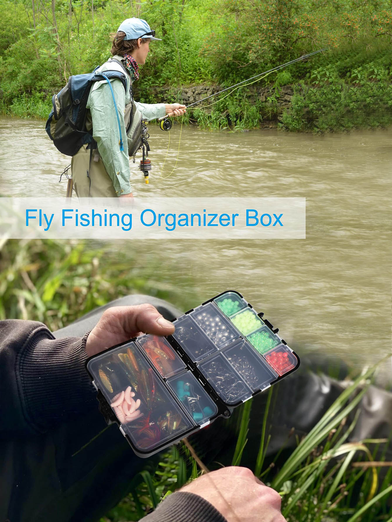 小型タックルボックスオーガナイザーミニタックルボックスプラス - Fishing Kayak Crate のレビューと価格
