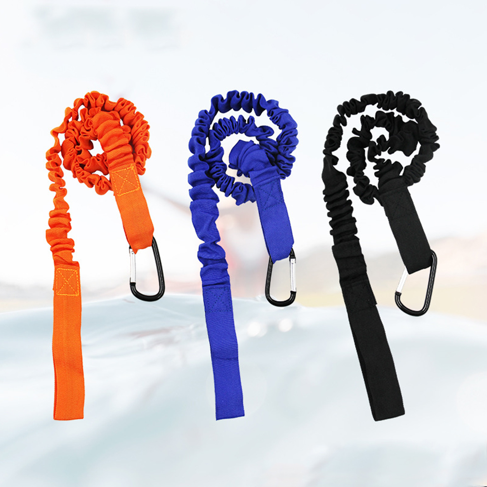 伸縮性のあるカヤックパドルリーシュ、安全フック付き釣り竿固定 - Fishing Kayak Paddle Leash のレビューと価格