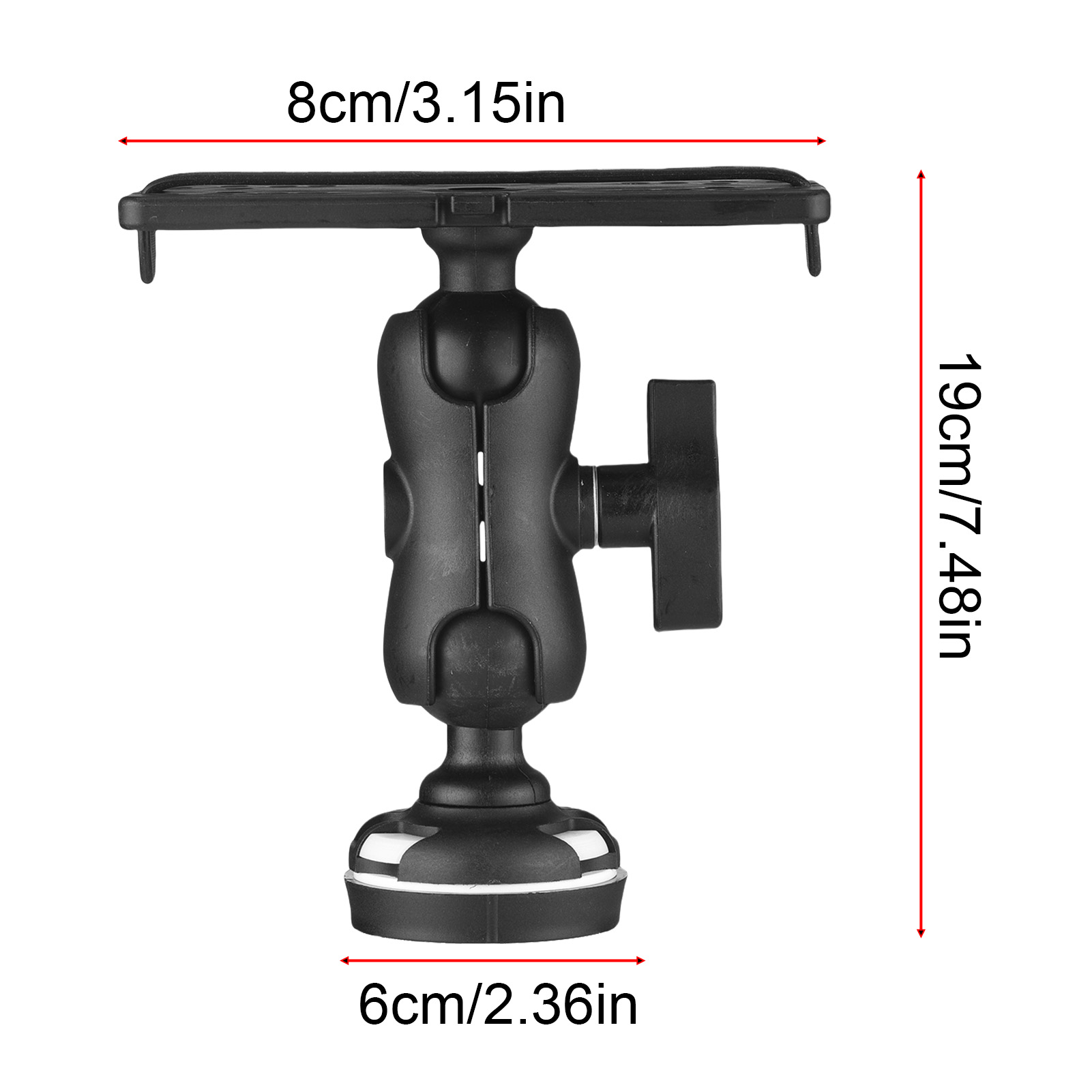 魚群探知機マウント、長方形ベースカヤックレール取り付けシステ - Fishing Kayak Fish Finder Mount のレビューと価格
